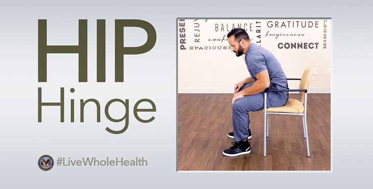 Live Whole Health lower back hip hinge