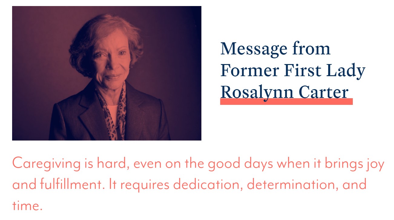 former first lady rosalynn carter caregiver