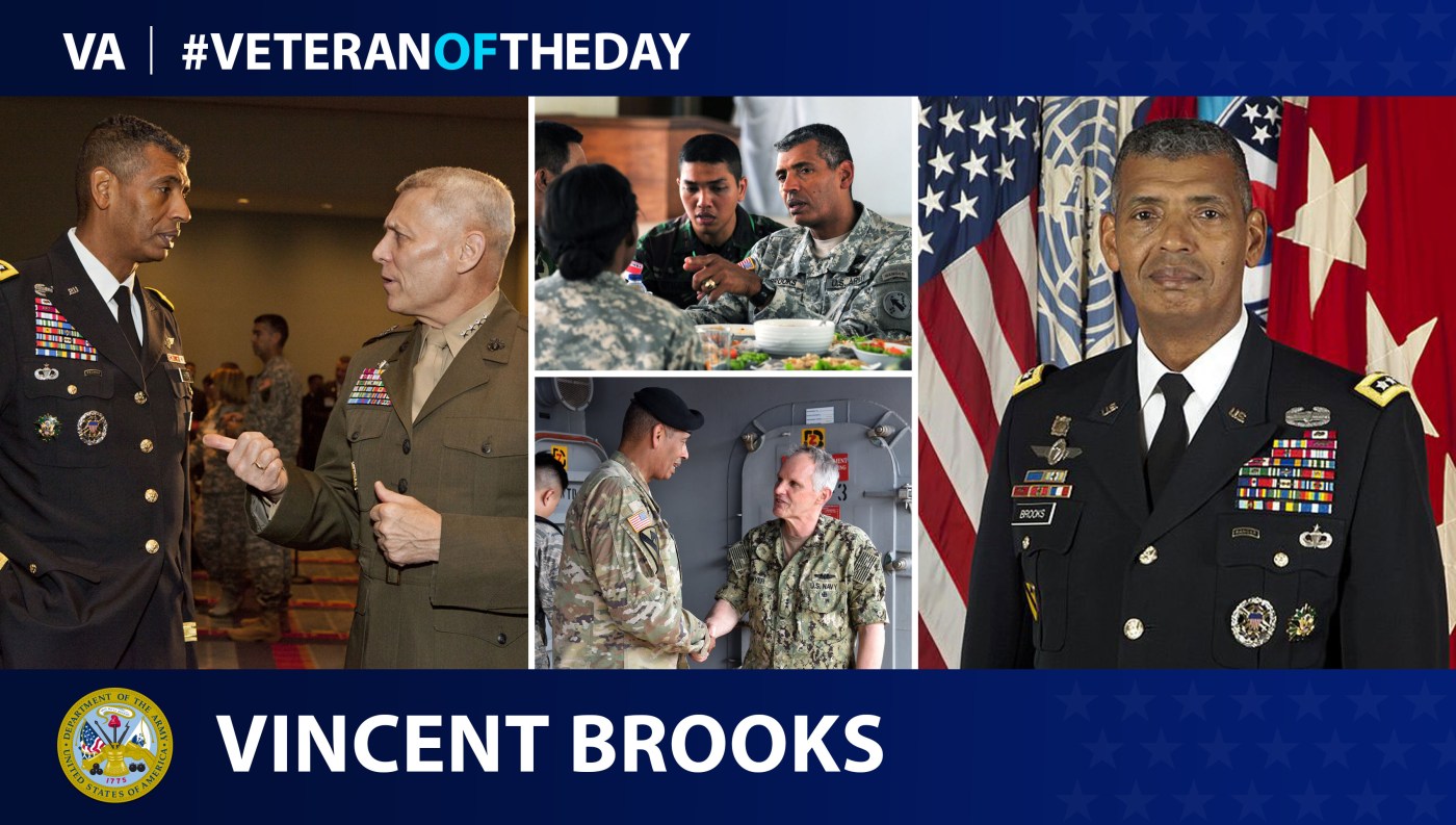 Army Veteran Vincent K. Brooks is today's Veteran of the day.