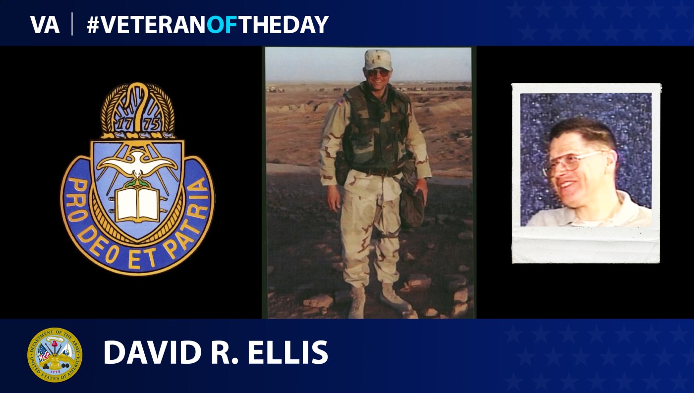 Army Veteran David Roy Ellis is today's Veteran of the day.