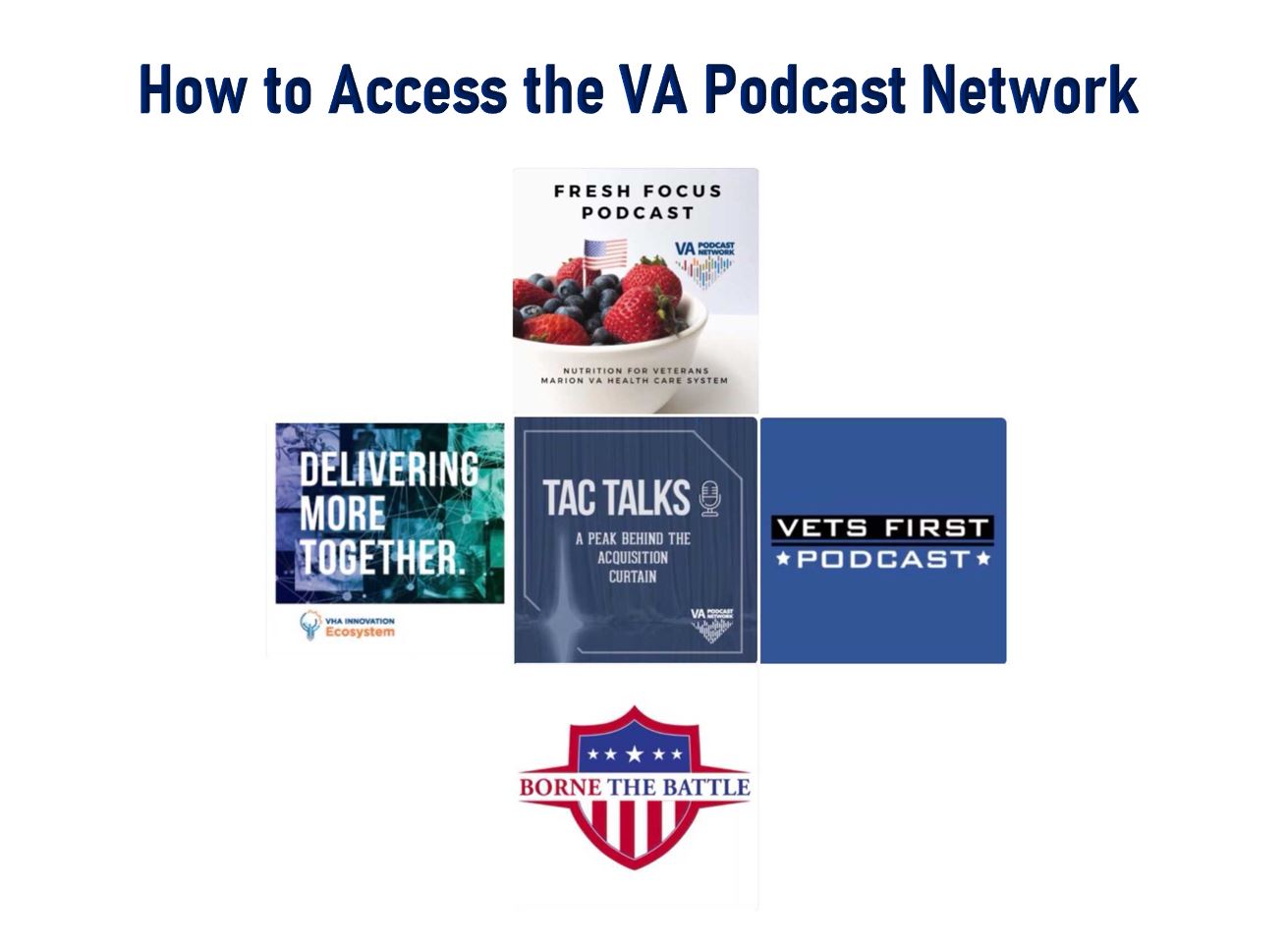 How to access the VA Podcast Network