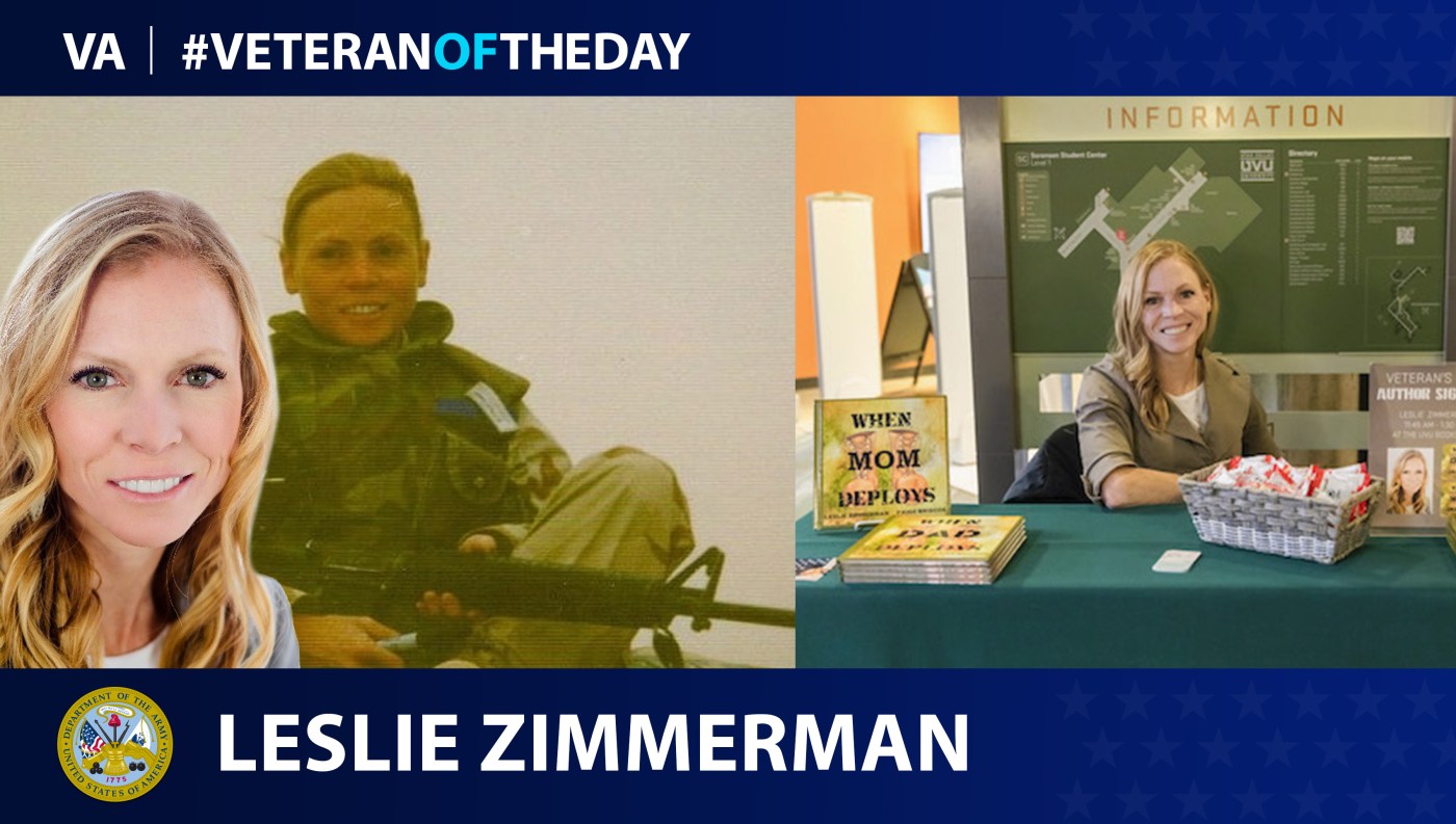 Army Veteran Leslie Zimmerman is today's Veteran of the day.