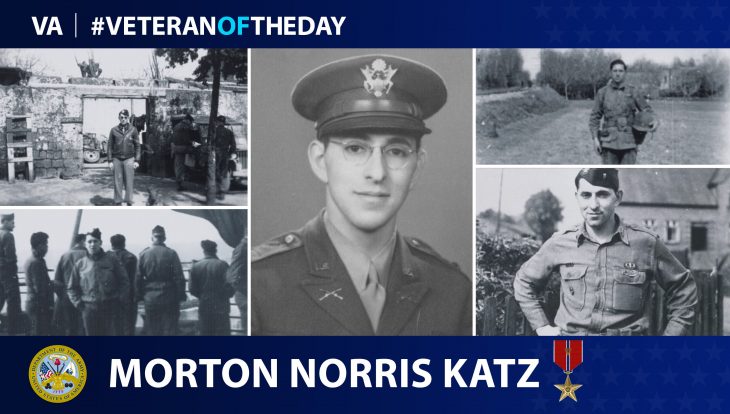 Army Veteran Morton N. Katz is today's Veteran of the day.