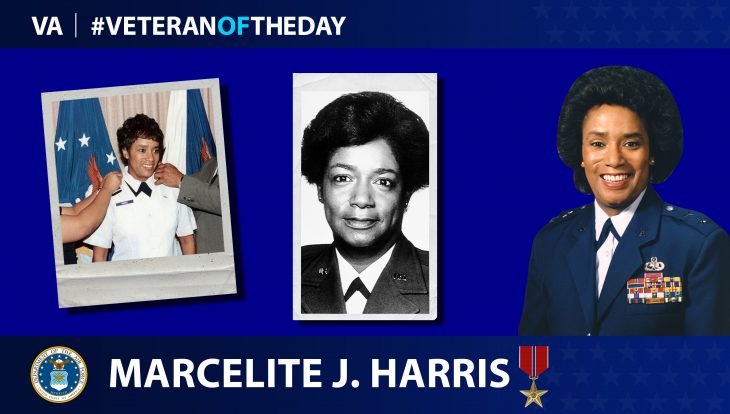 Air Force Veteran Marcelite J. Harris is today's Veteran of the day.