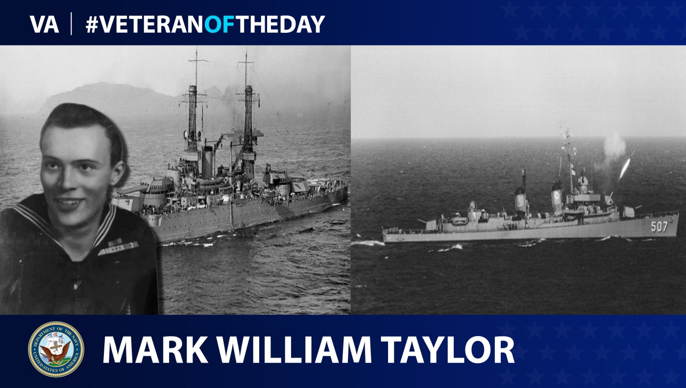 Navy Veteran Mark William Taylor is today's Veteran of the day.