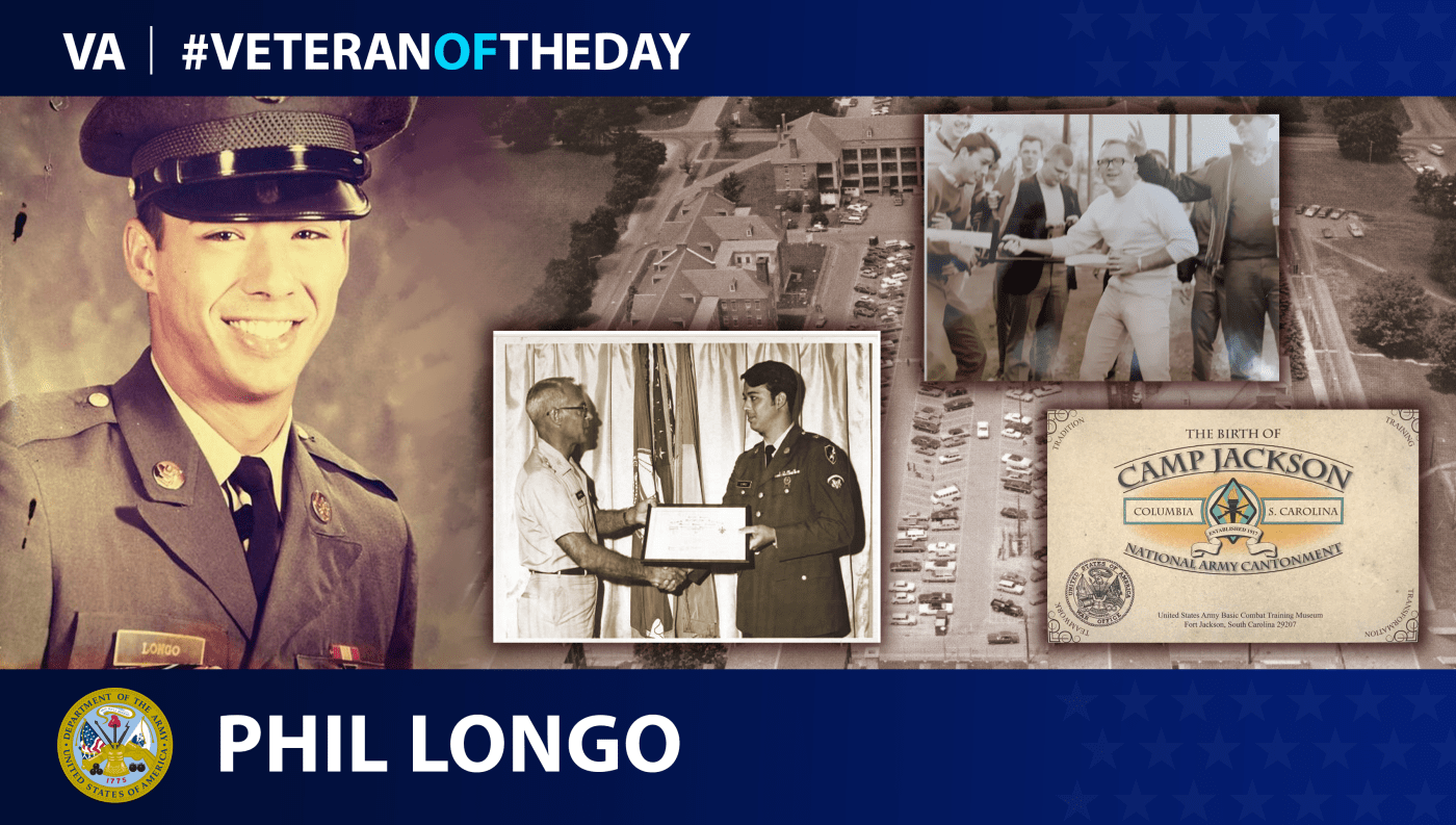 Army Veteran Phil Longo is today's Veteran of the day.