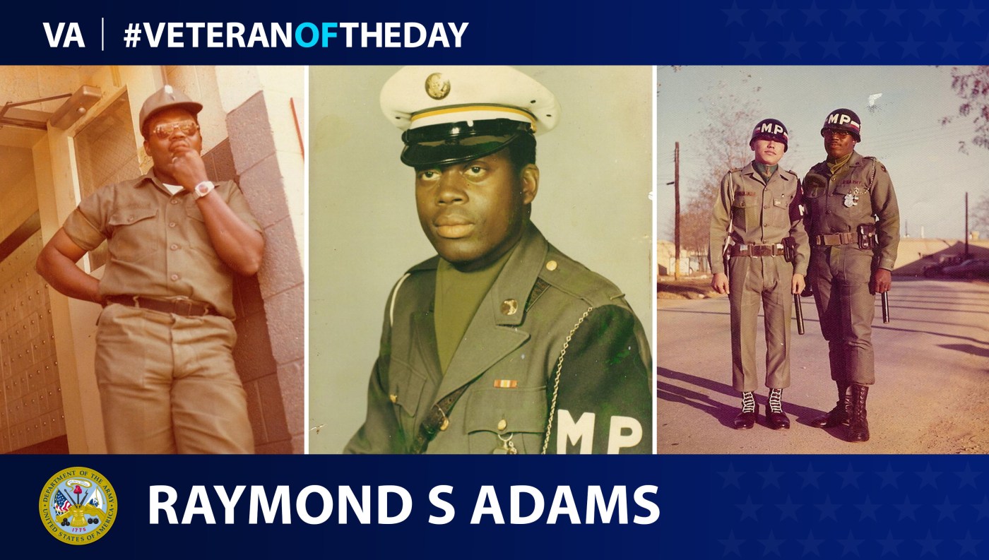 Army Veteran Raymond S. Adams is today's Veteran of the Day.