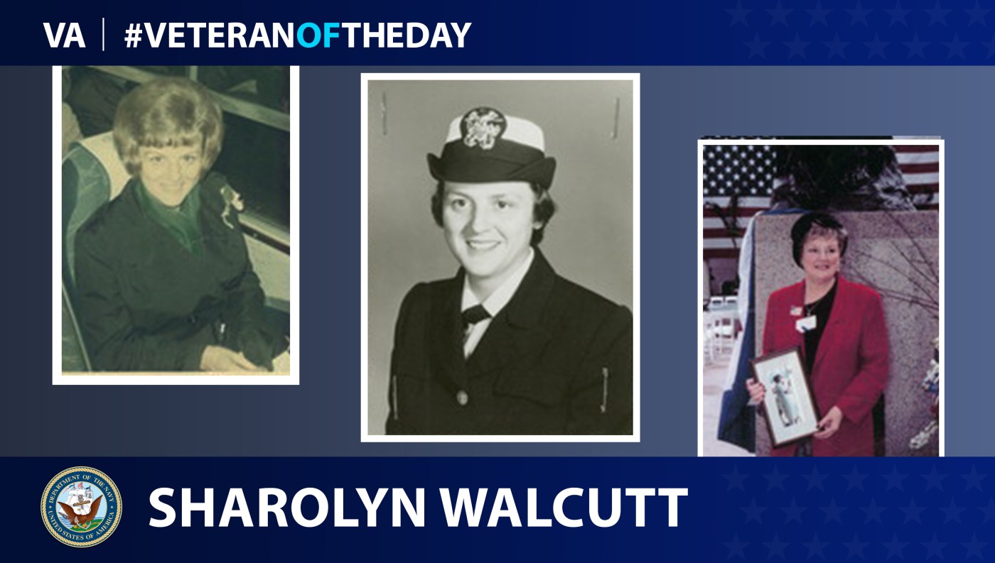 Navy Veteran Sharolyn Walcutt is today's Veteran of the day.