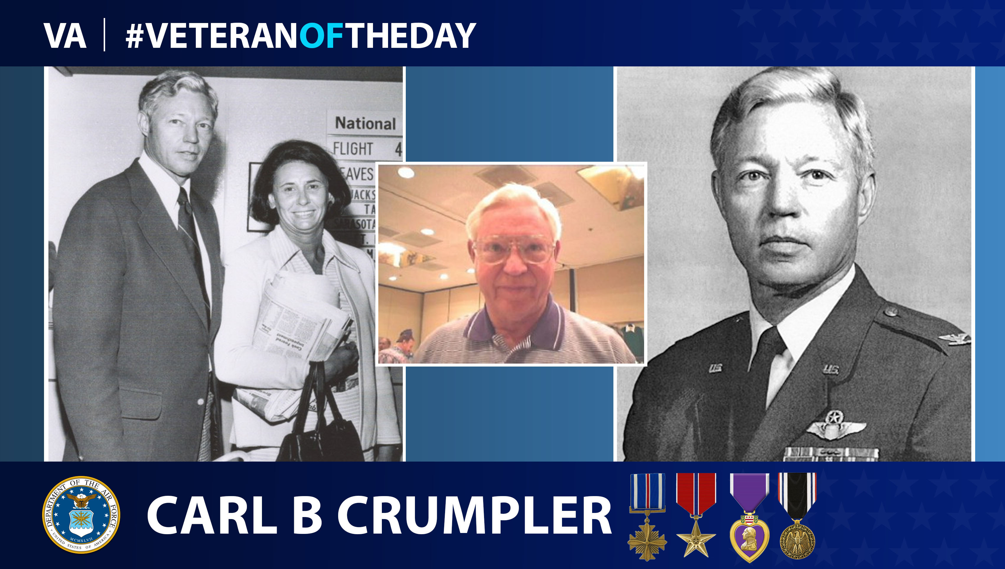 Air Force Veteran Carl B. Crumpler is today's Veteran of the day.