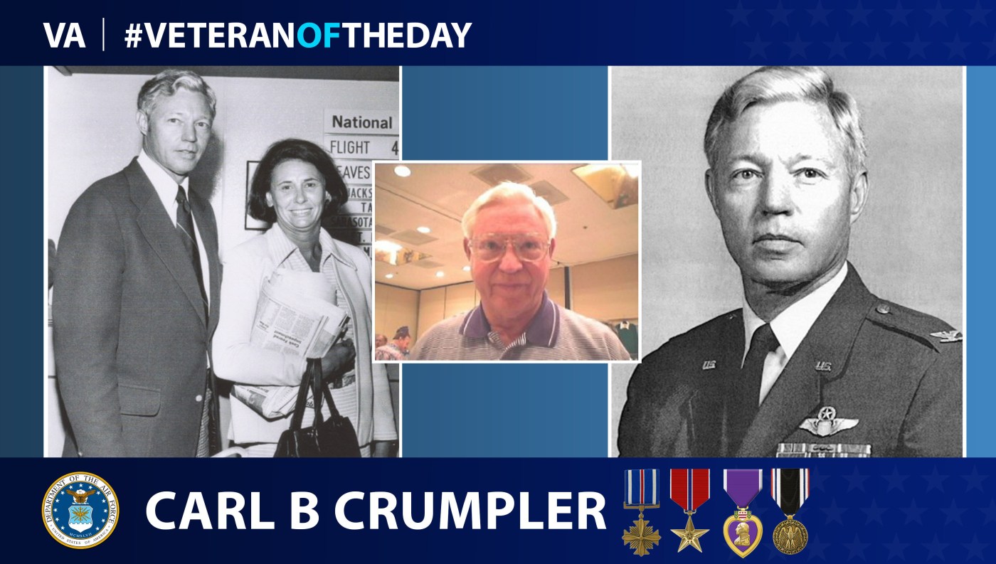 Air Force Veteran Carl B. Crumpler is today's Veteran of the day.