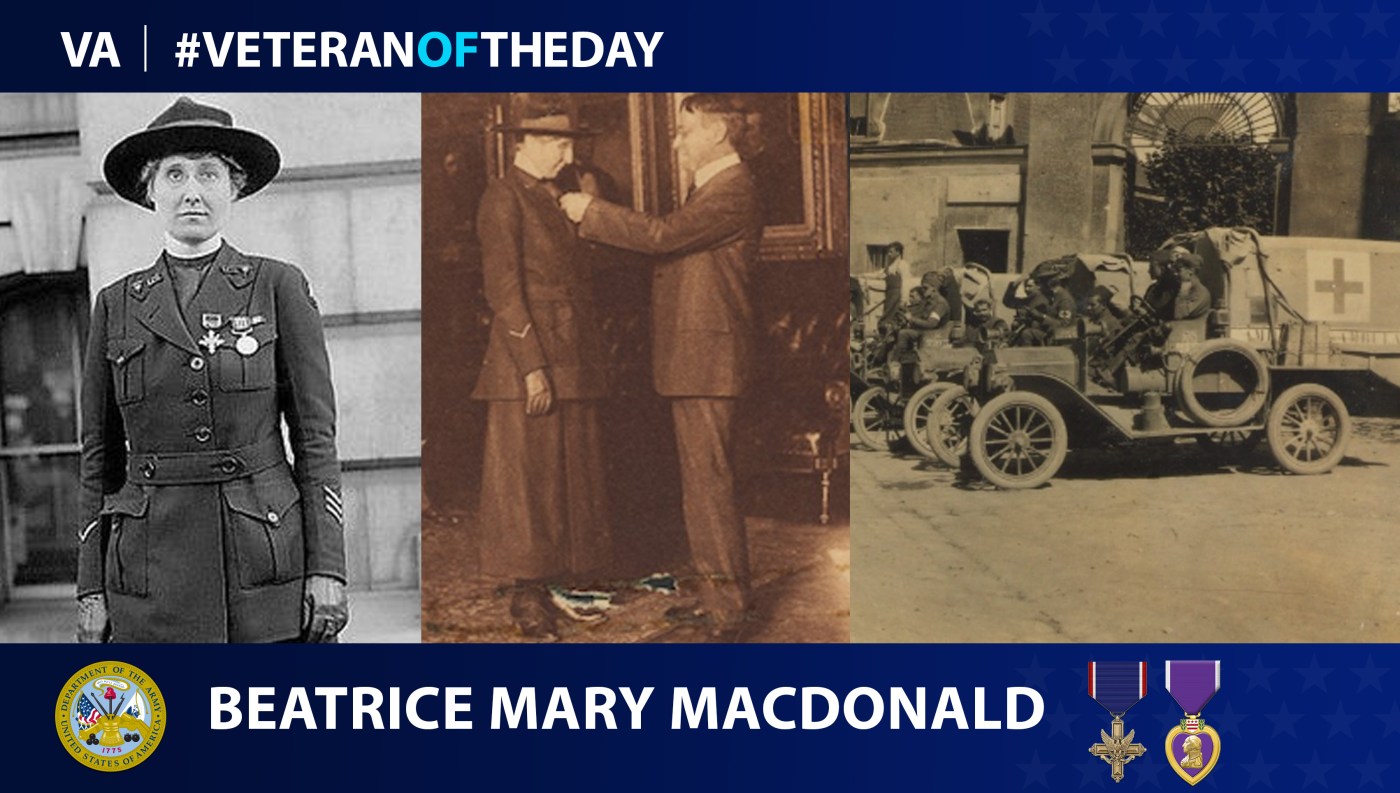 Army Veteran Beatrice Mary MacDonald is today's Veteran of the day.