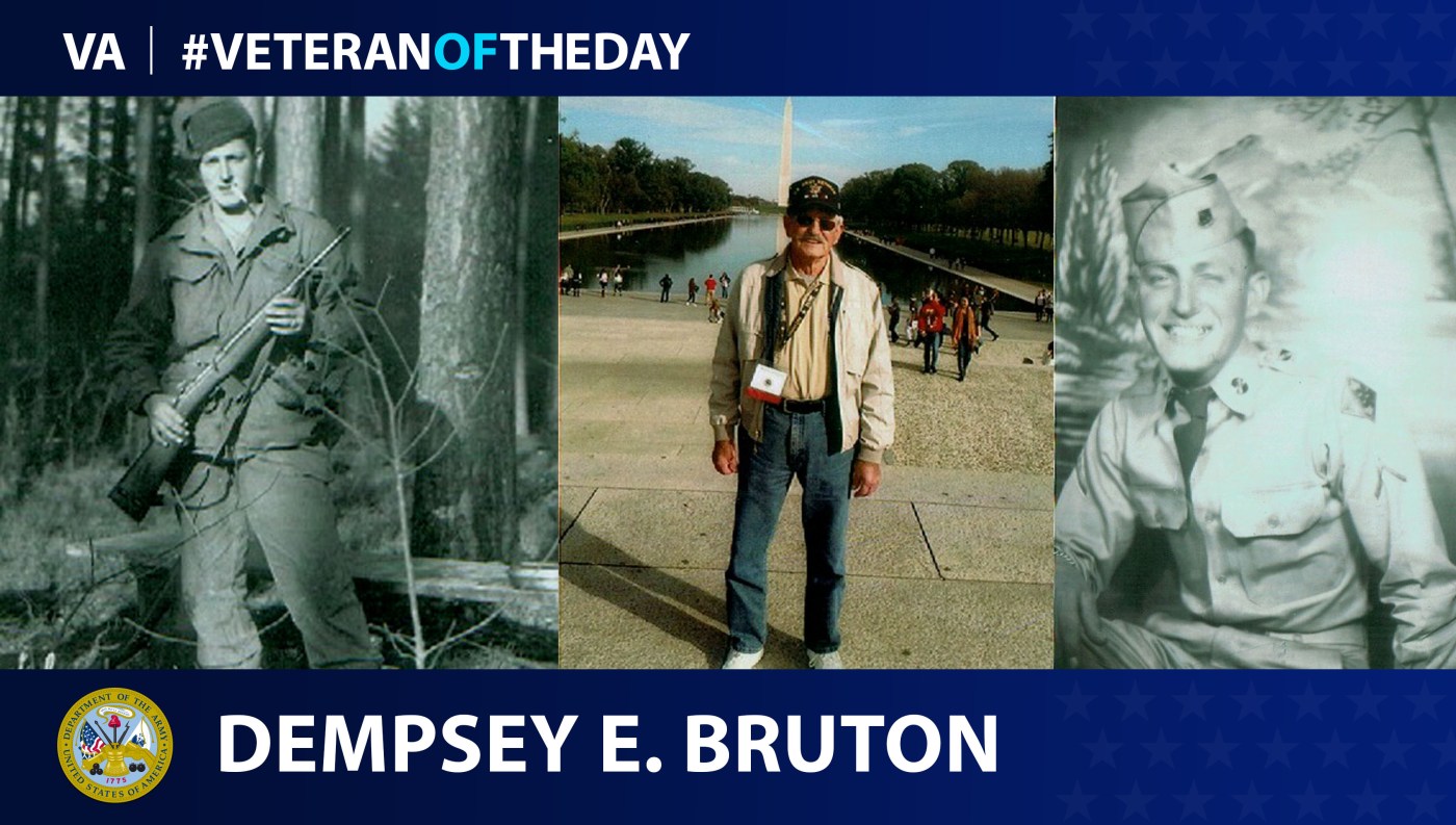 Army Veteran Dempsey Bruton is today's Veteran of the day.