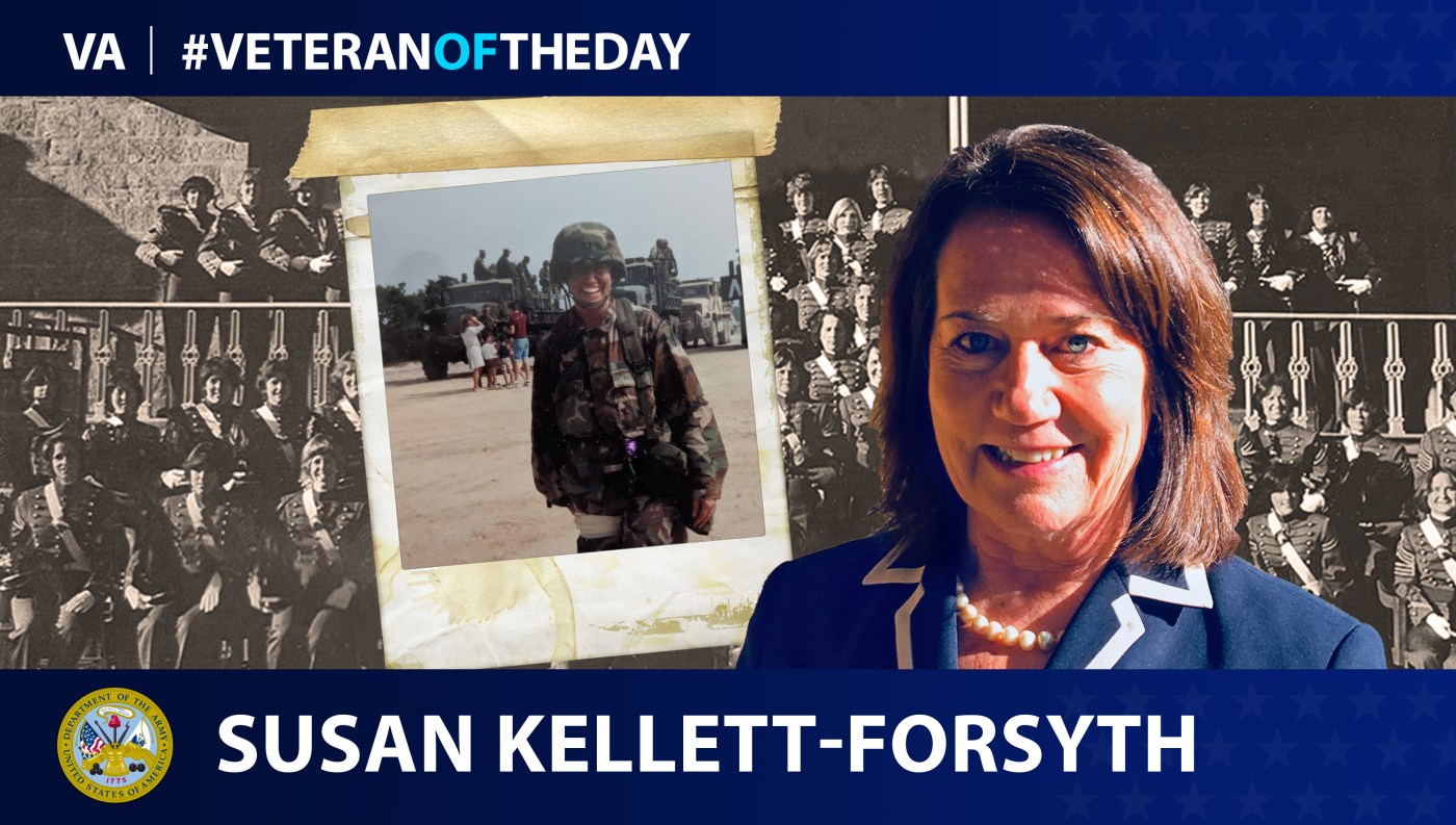 Army Veteran Susan Kellett-Forsyth is today's Veteran of the day.