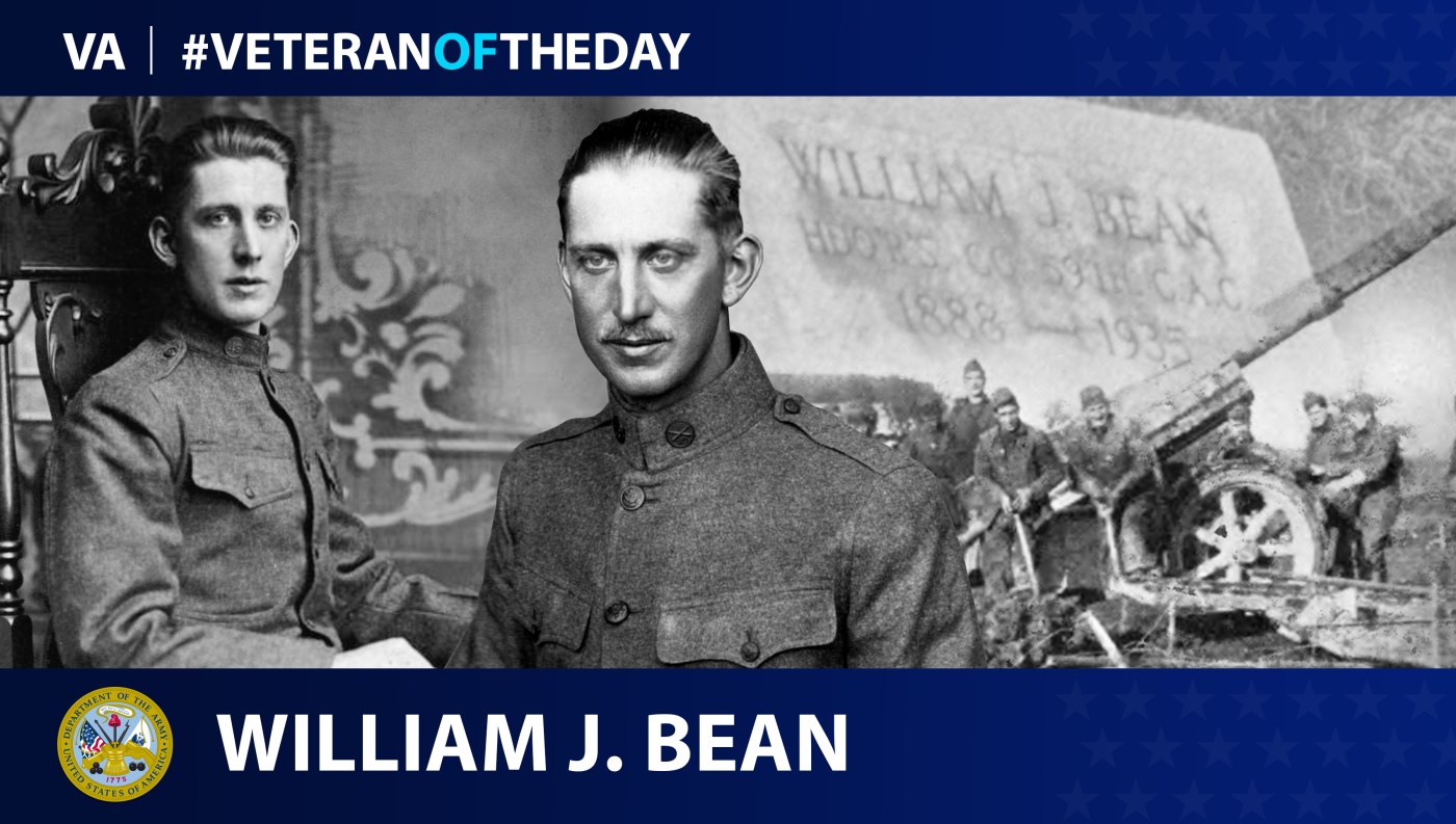 Army Veteran William James Bean is today's Veteran of the day.