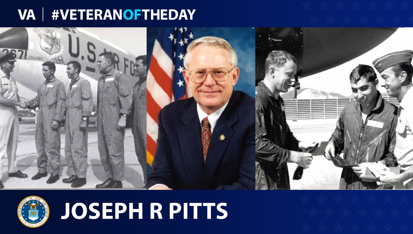 Air Force Veteran Joseph R. Pitts is today's Veteran of the day.