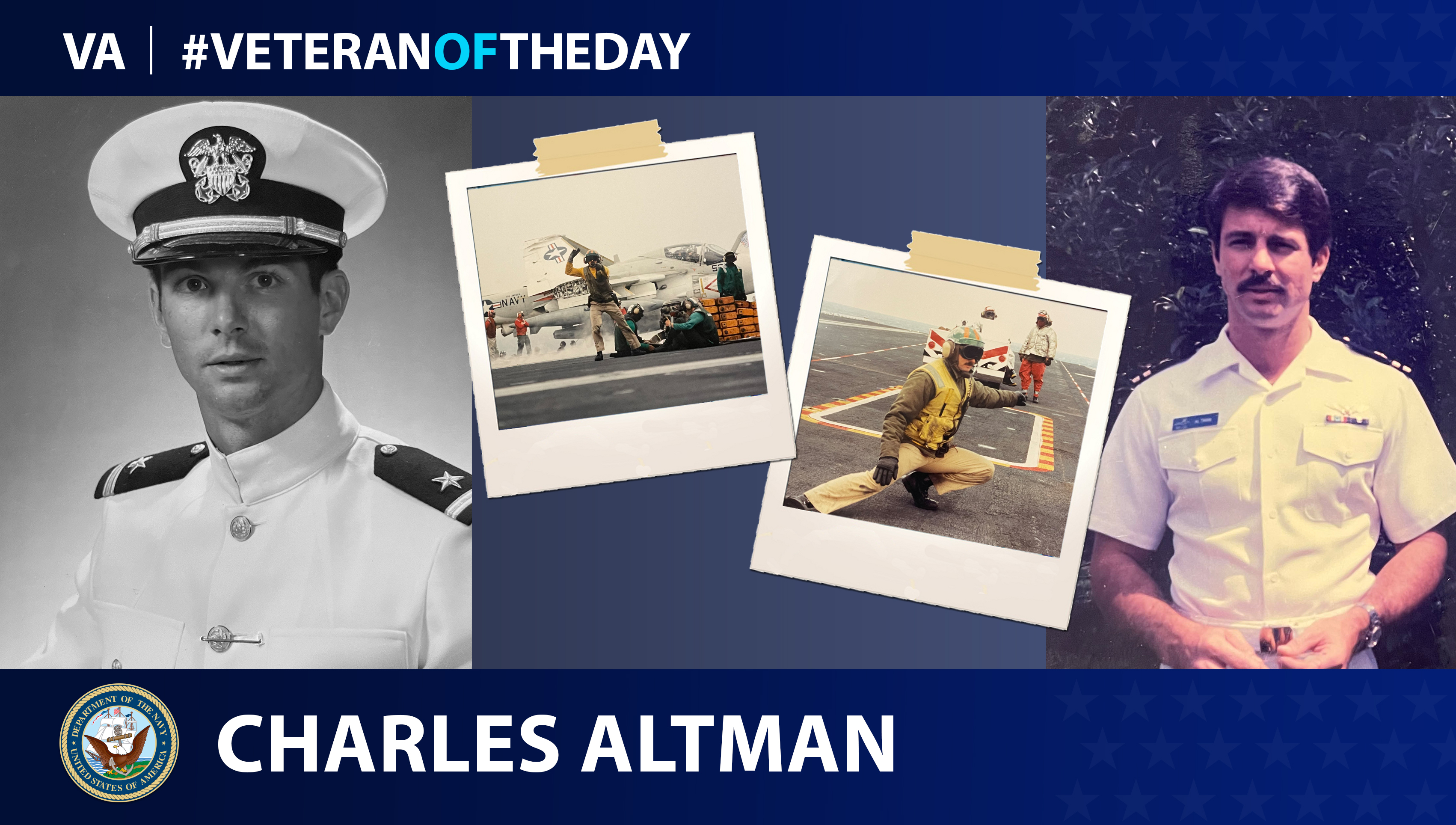 Navy Veteran Charles Altman is today's Veteran of the day.