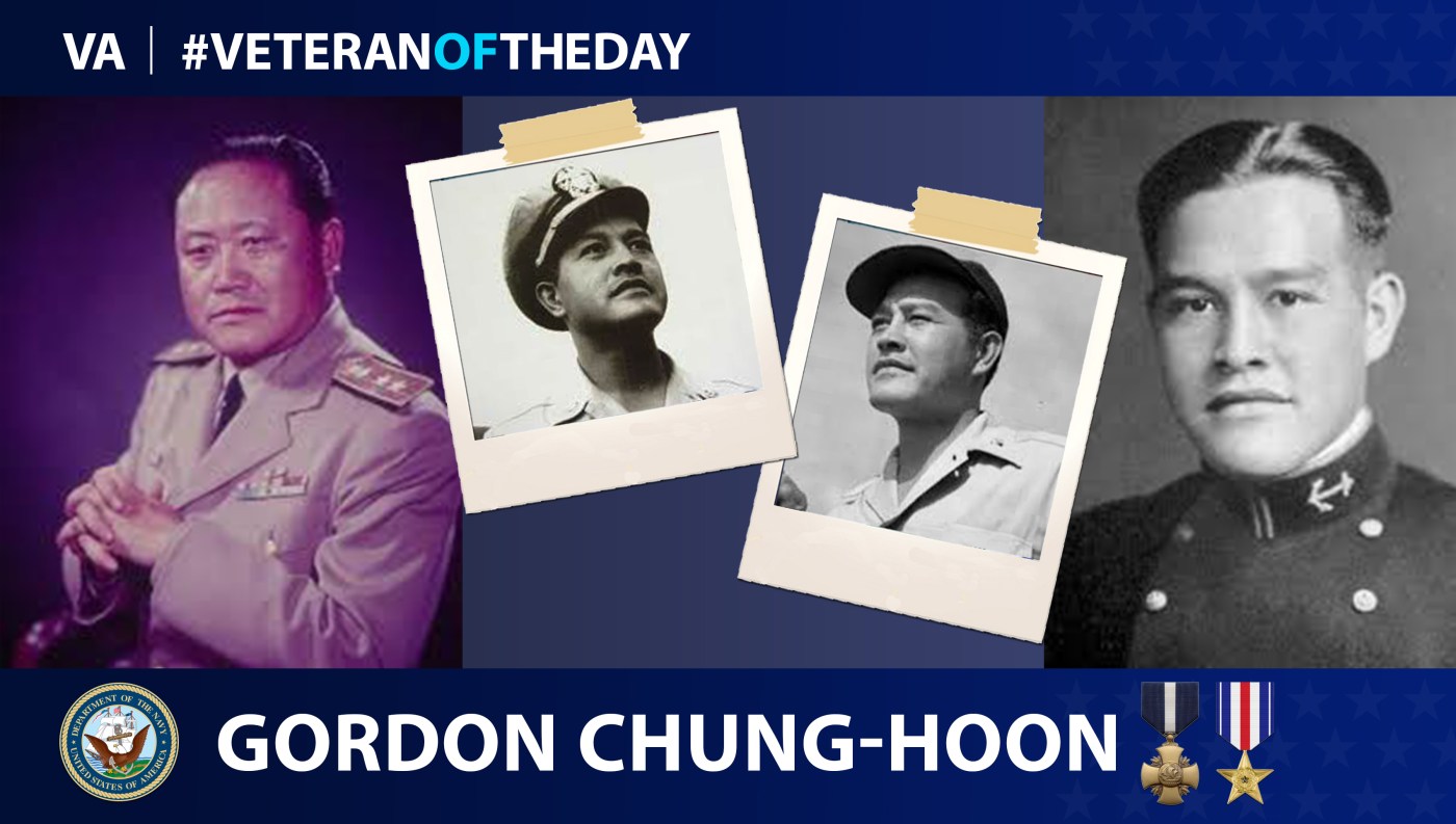 Navy Veteran Gordon Chung-Hoon is today's Veteran of the day.