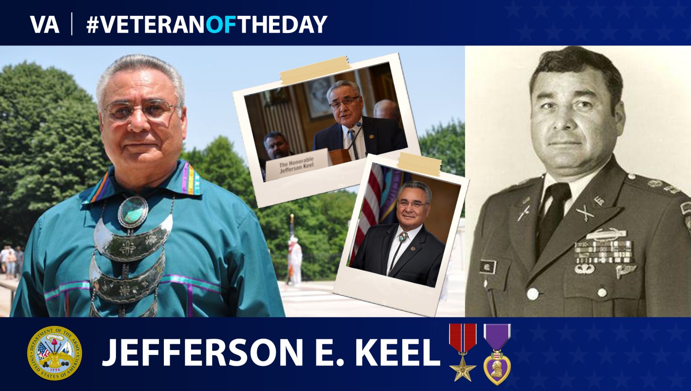 Army Veteran Jefferson E. Keel is today's Veteran of the day.