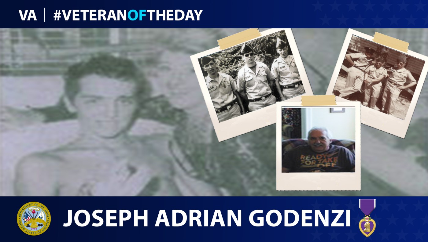 Army Veteran Joseph Adrian Godenzi is today's Veteran of the day.