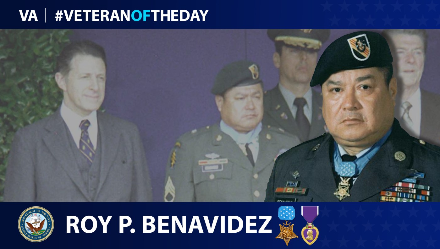 Army Veteran Roy Perez Benavidez is today's Veteran of the day.