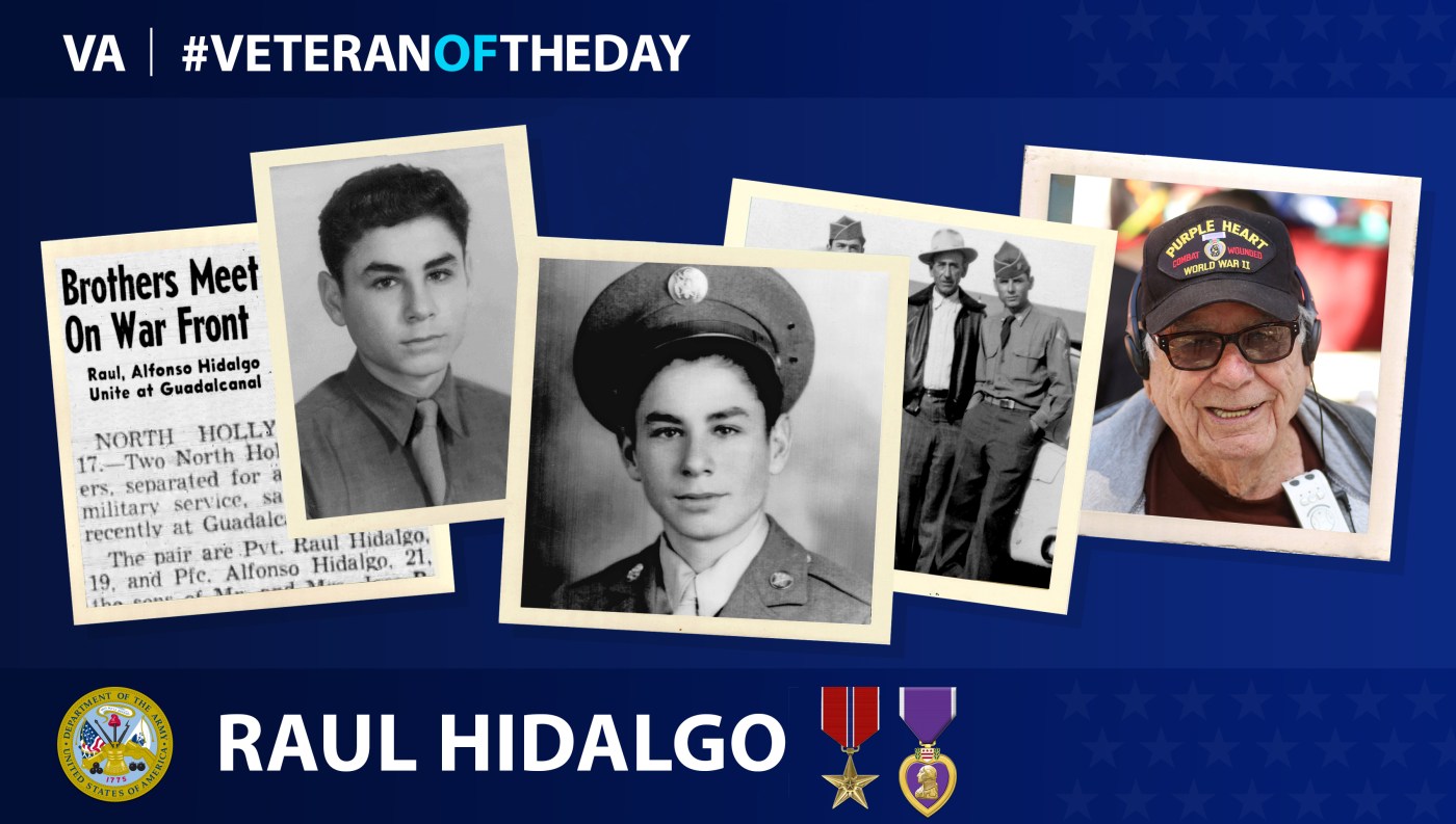 Army Veteran Raul M. Hidalgo is today's Veteran of the day.