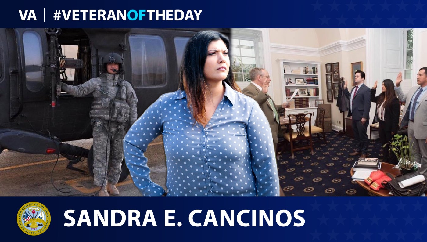 Army Veteran Sandra Cancinos is today's Veteran of the day.