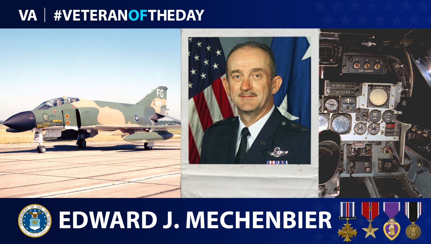 Air Force Veteran Edward J. Mechenbier is today's Veteran of the day.