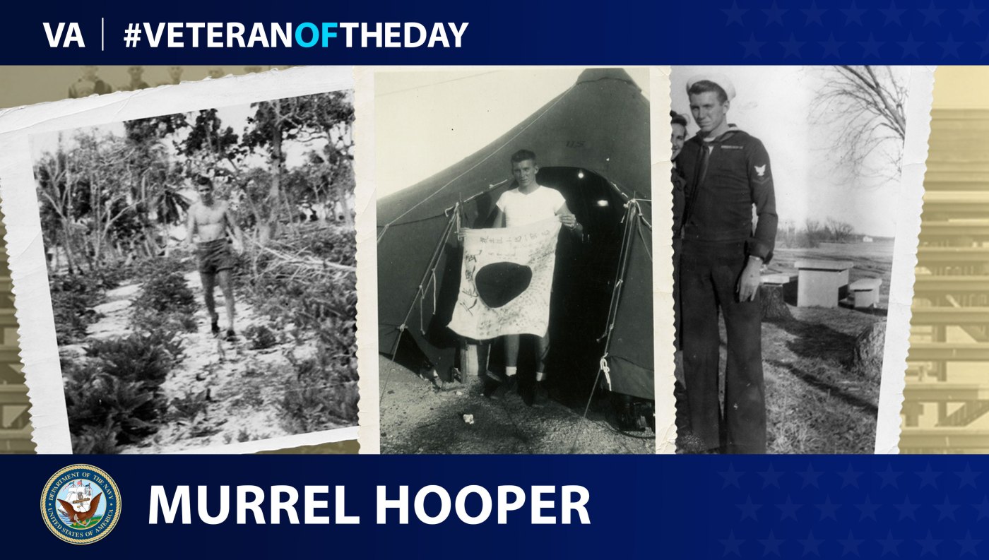 Navy Veteran Murrell Hooper is today's Veteran of the day.
