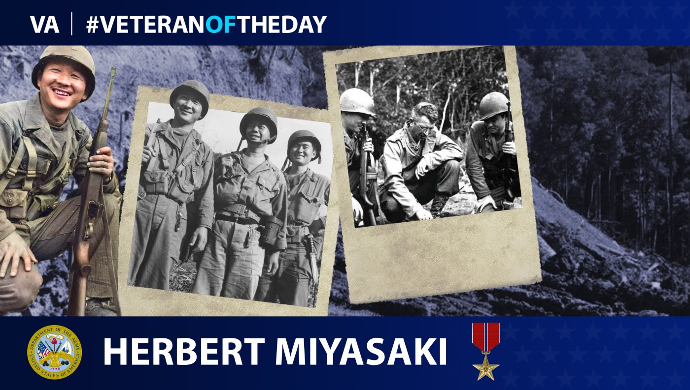 Army Veteran Herbert Miyasaki is today's Veteran of the day.