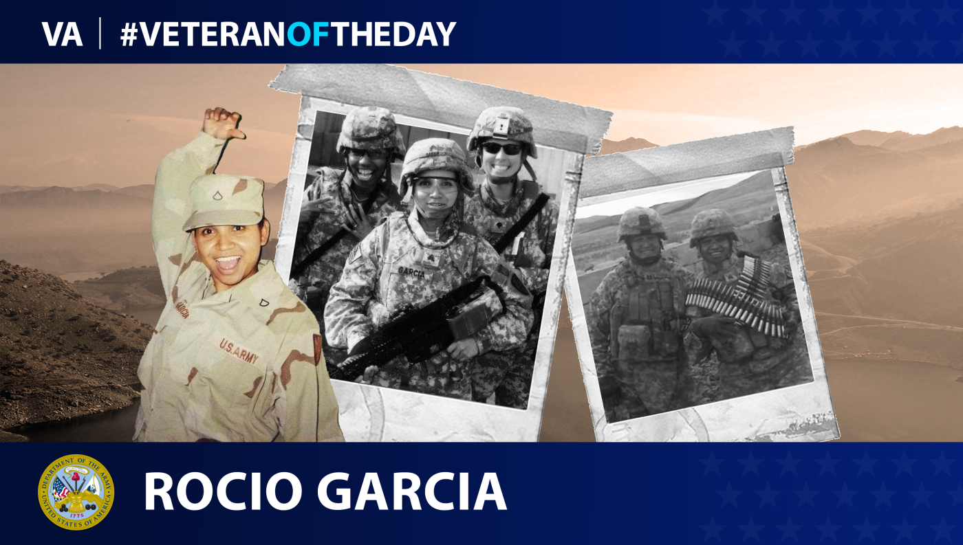 Army Veteran Rocio Garcia is today's Veteran of the day.