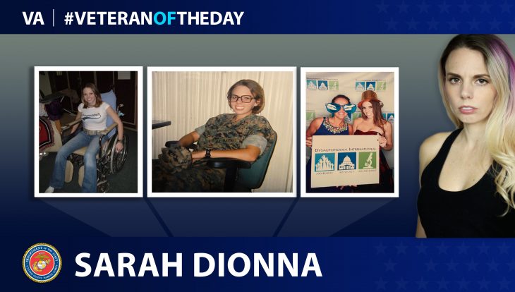 Veteranoftheday Marine Corps Veteran Sarah Dionna Va News