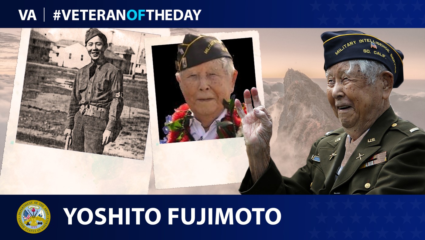 Army Veteran Yoshito Fujimoto is today's Veteran of the day.
