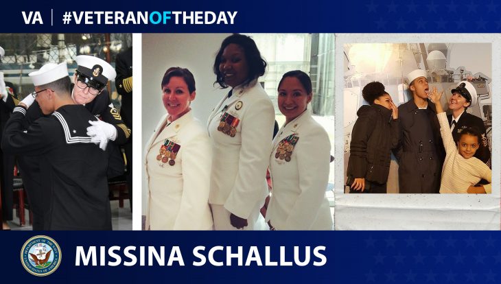 Navy Veteran Missina Schallus is today's Veteran of the day.