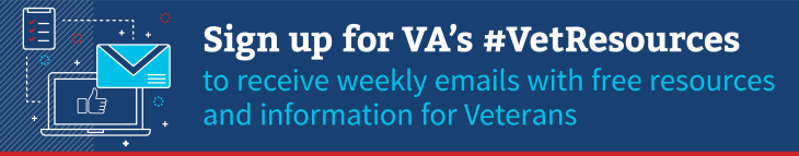 sign up to receive #VetResources weekly email