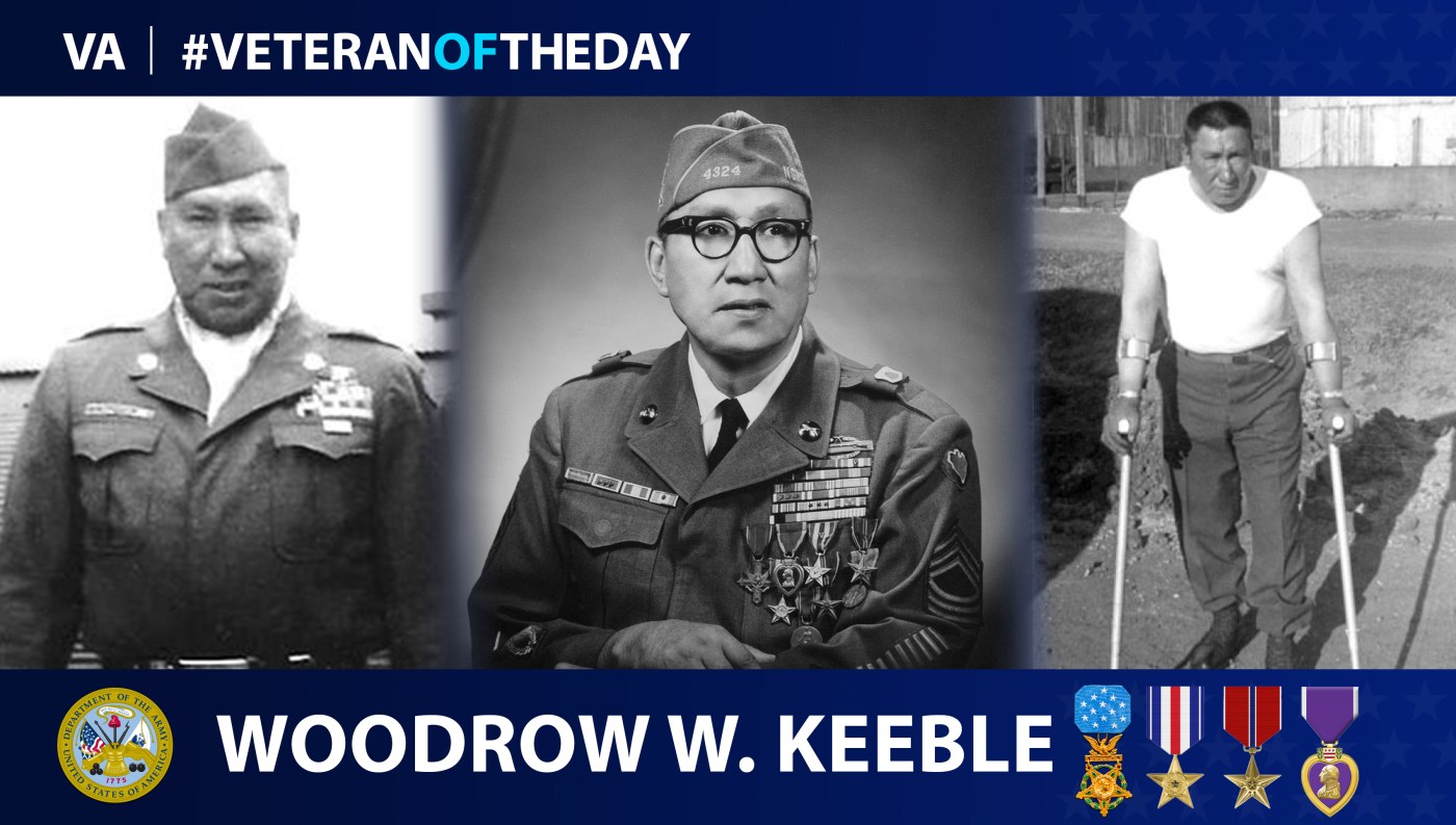 Army Veteran Woodrow W. Keeble is today's Veteran of the day.