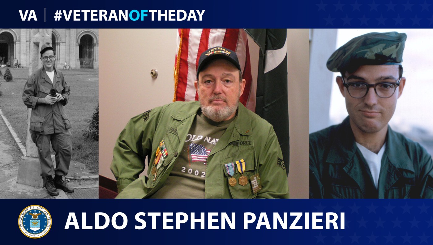 Air Force Veteran Aldo Stephen Panzieri is today's Veteran of the day.