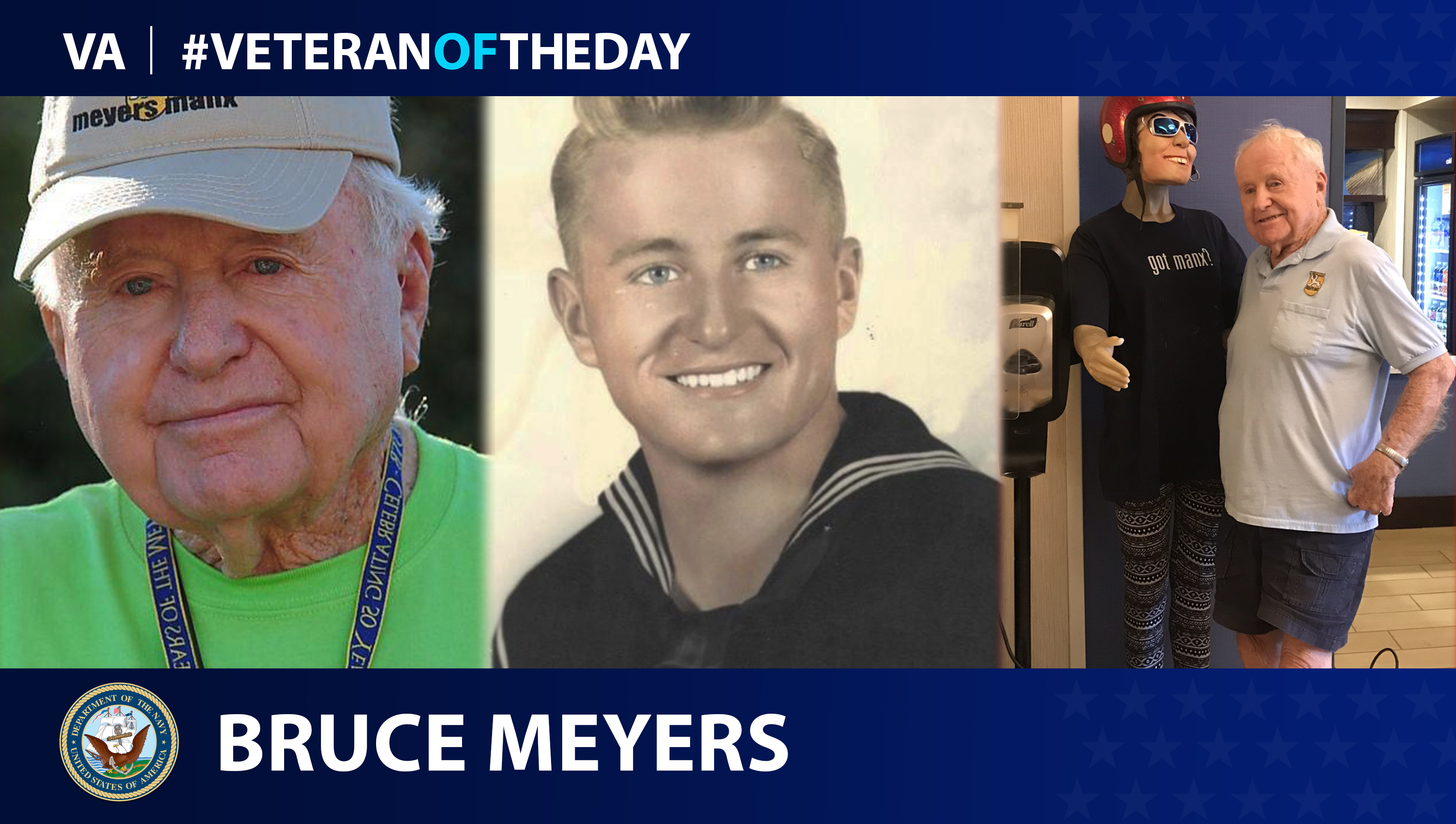 Navy Veteran Bruce Meyers is today's Veteran of the day.