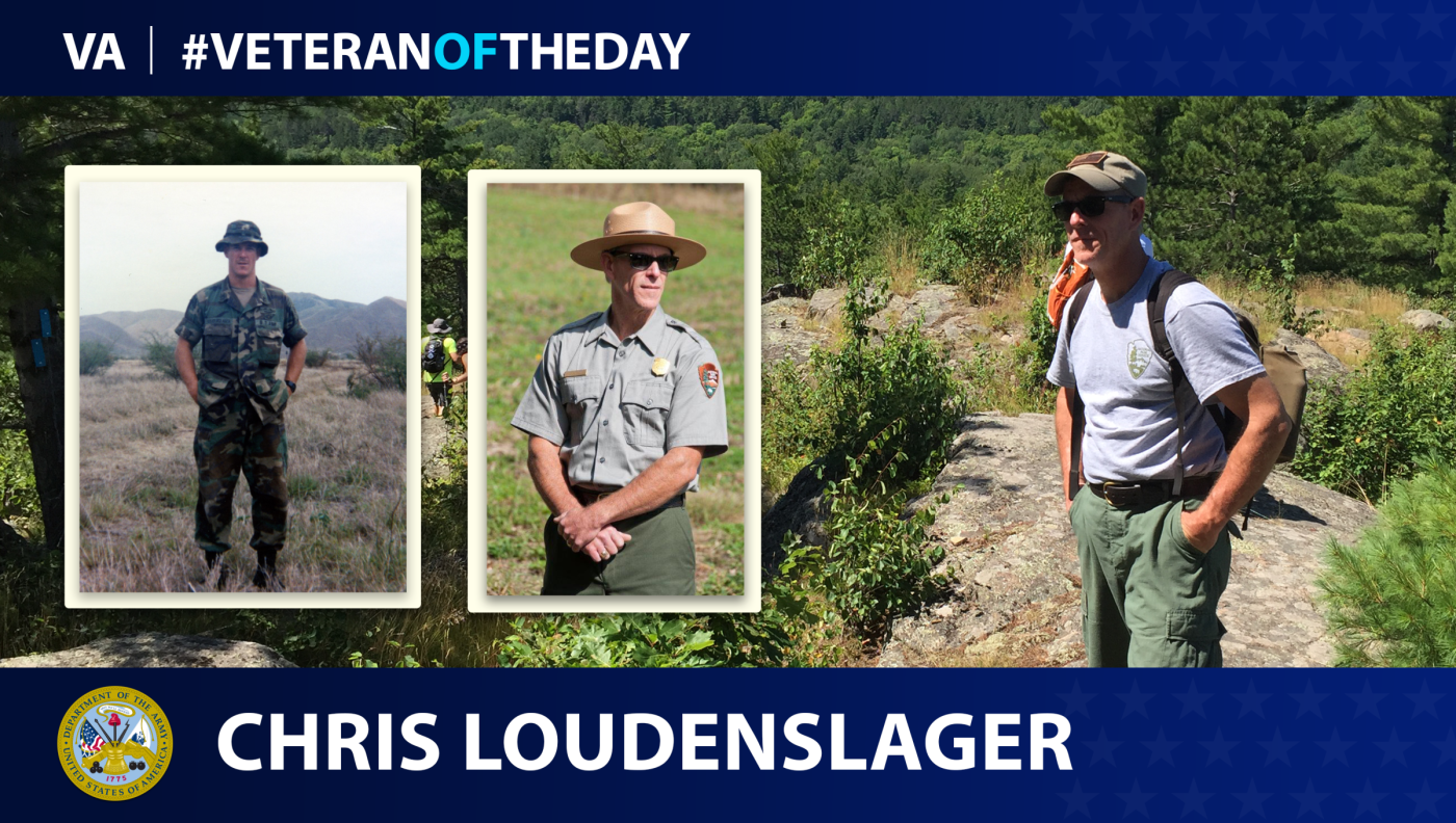 Army Veteran Chris Loudenslager is today's Veteran of the day.