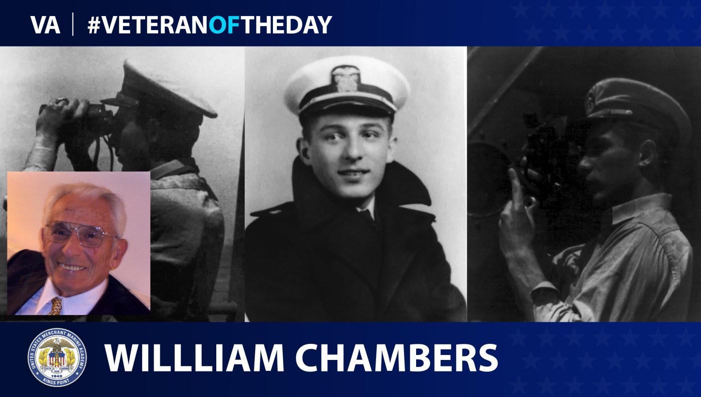 Merchant Marine Veteran William Scott Chambers is today's Veteran of the day.