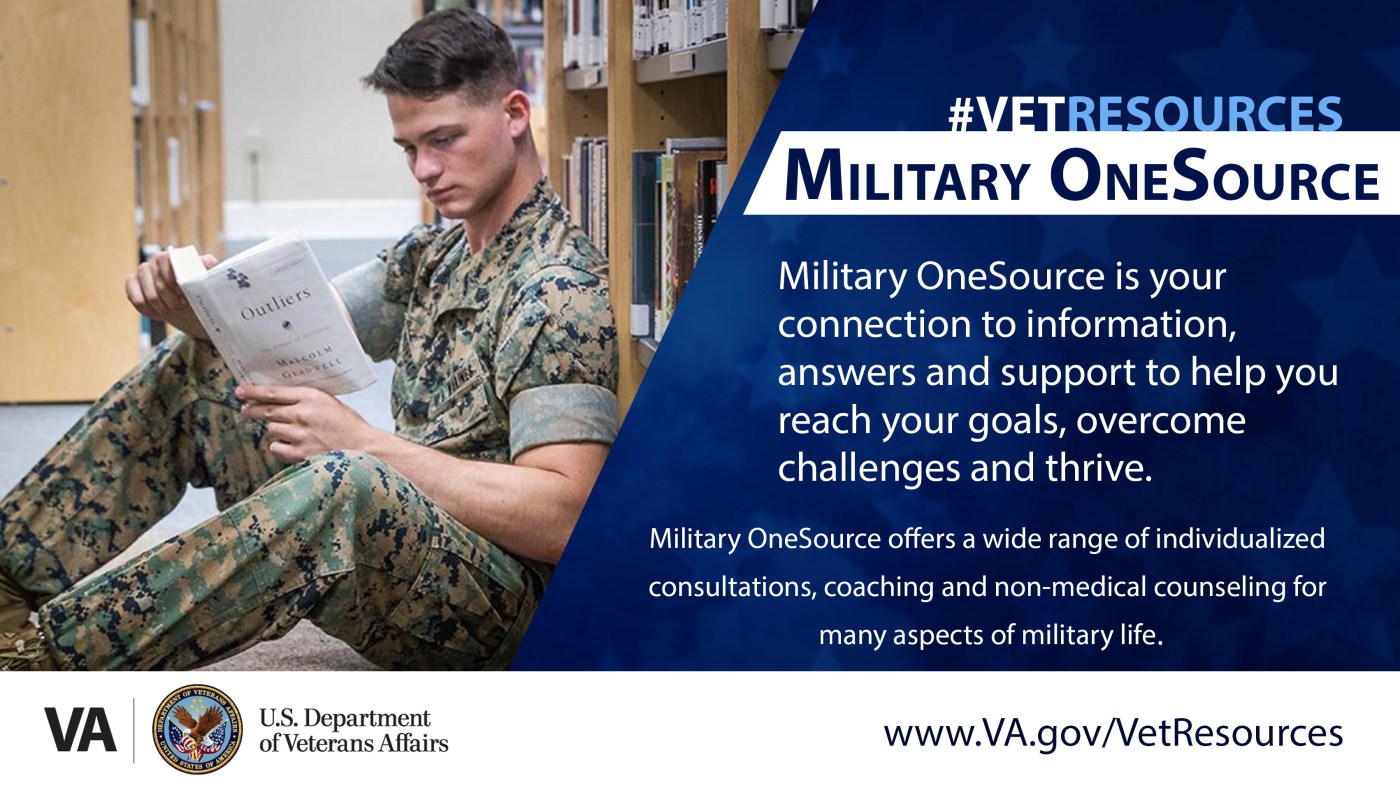 Military OneSource is a website that provides various tools and resources for Veterans, service members, their families, military academy cadets and designated Department of Defense expeditionary civilians.