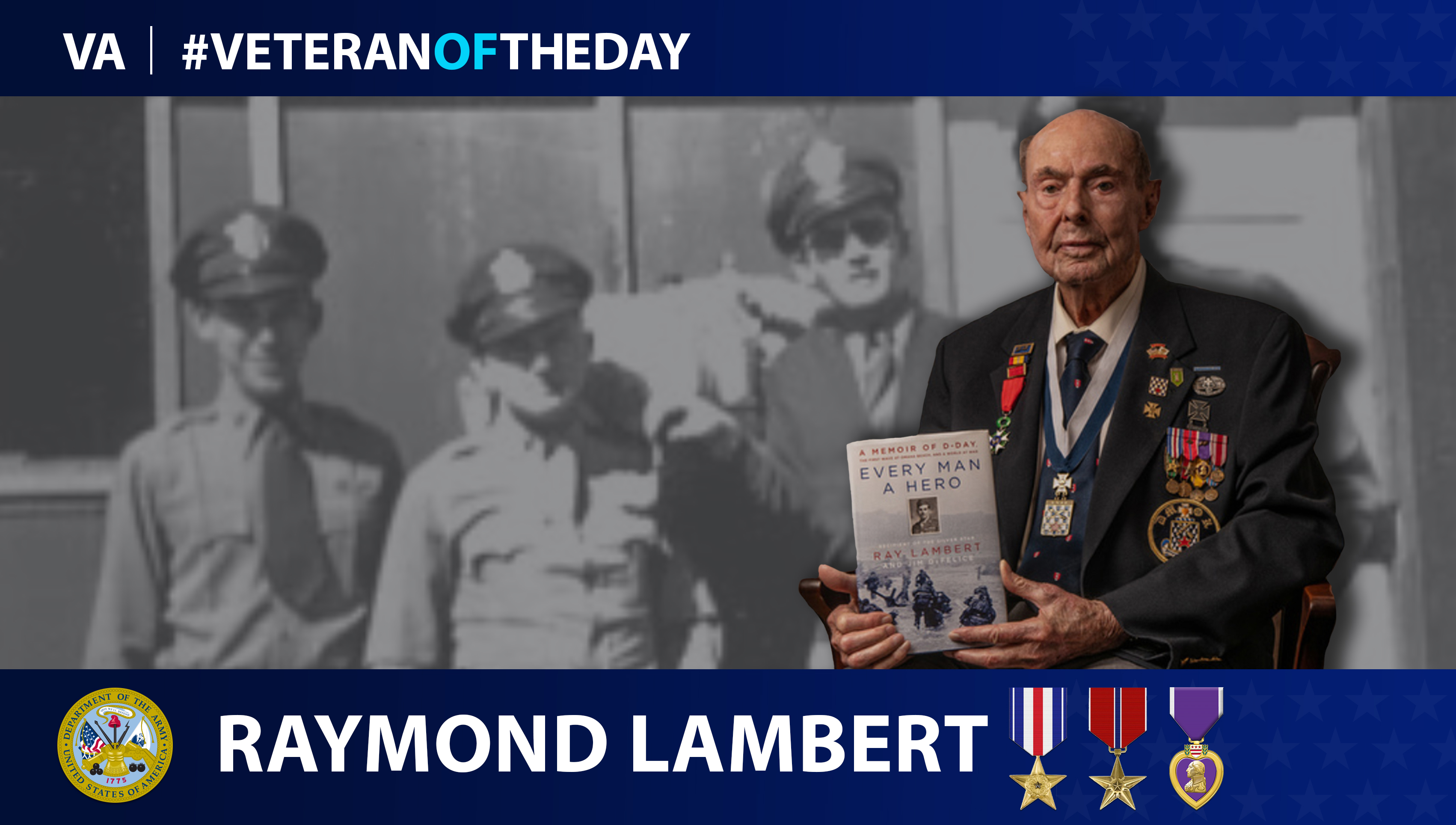 Army Veteran Raymond Lambert is today's Veteran of the day.