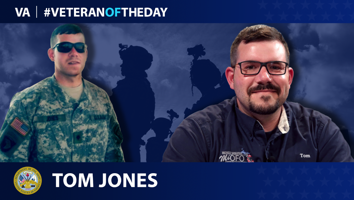 Army Veteran Tom Jones is today's Veteran of the day.