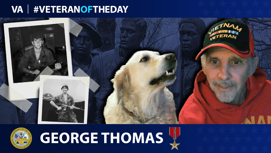 Army Veteran George Thomas is today's Veteran of the day.