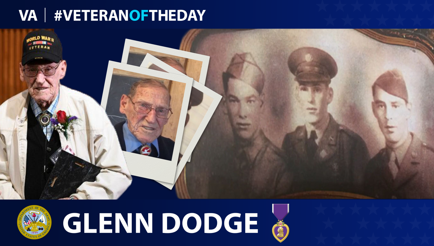 Army Veteran Glenn Dodge is today's Veteran of the day.