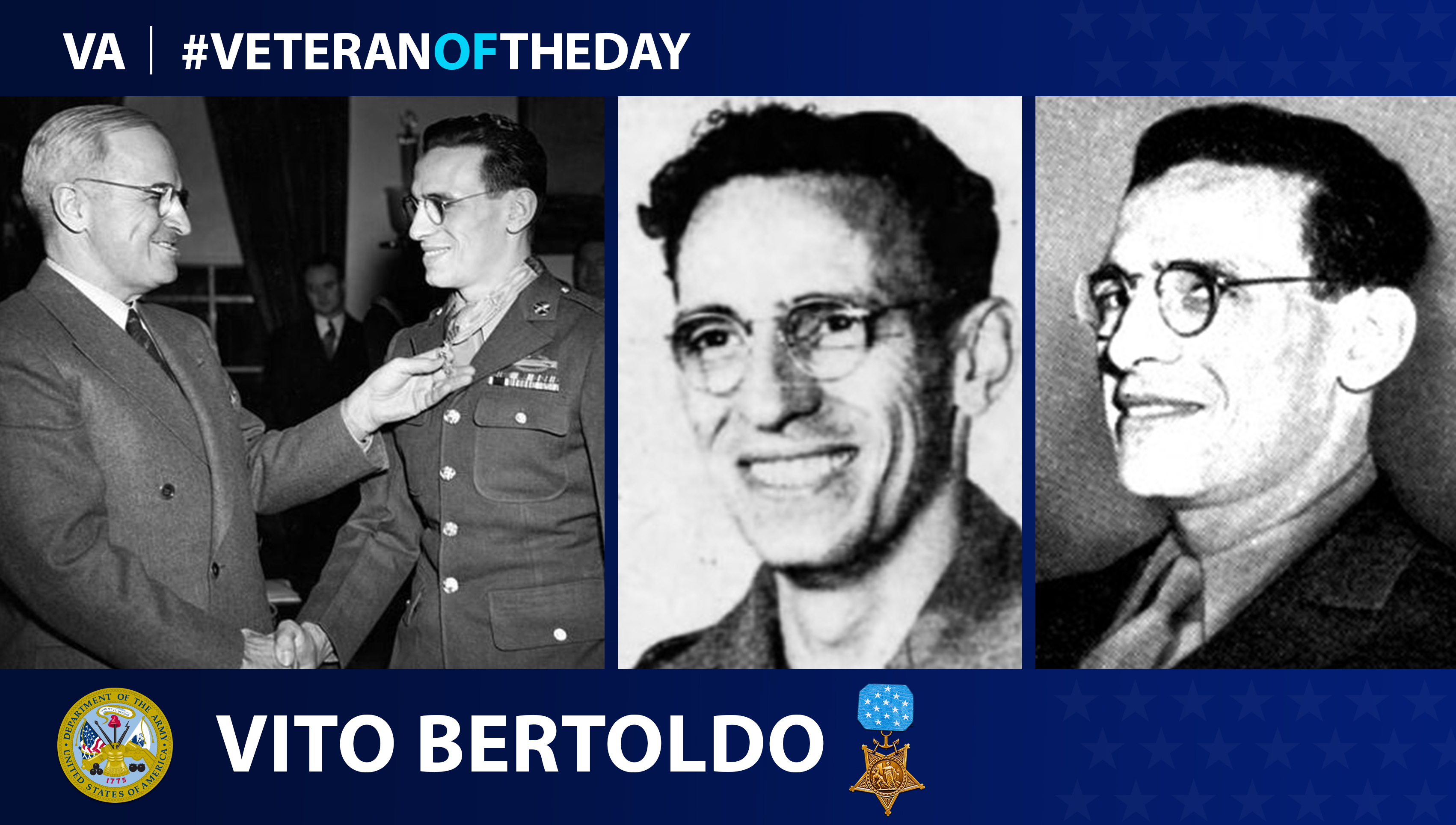 Army Veteran Vito Bertoldo is today's Veteran of the day.