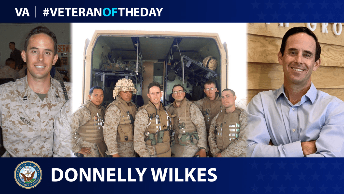 Navy Veteran Donnelly Wilkes is today's Veteran of the day.