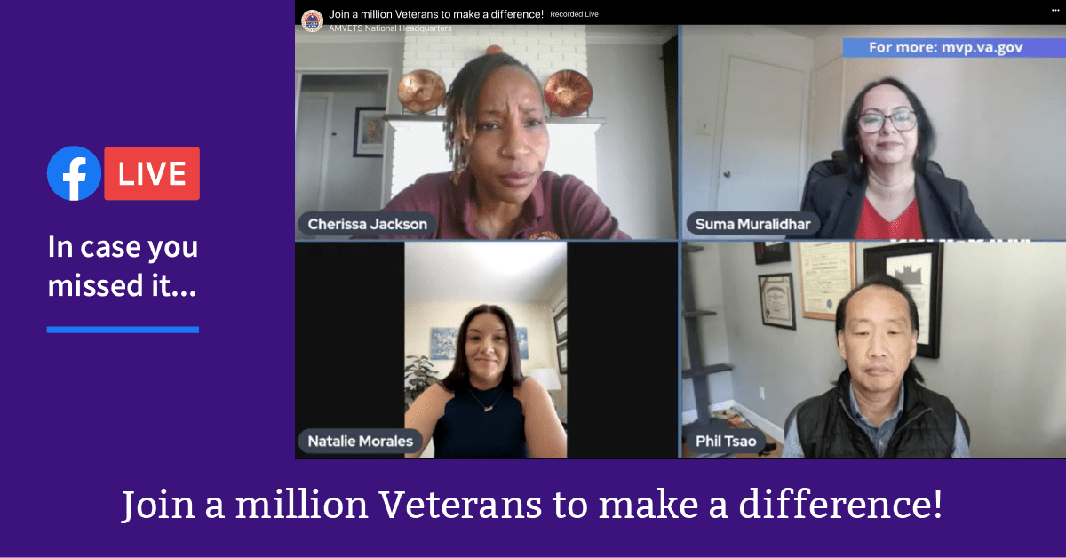 ICYMI: AMVETS and VA Facebook Live on the Million Veteran Program and future of medicine
