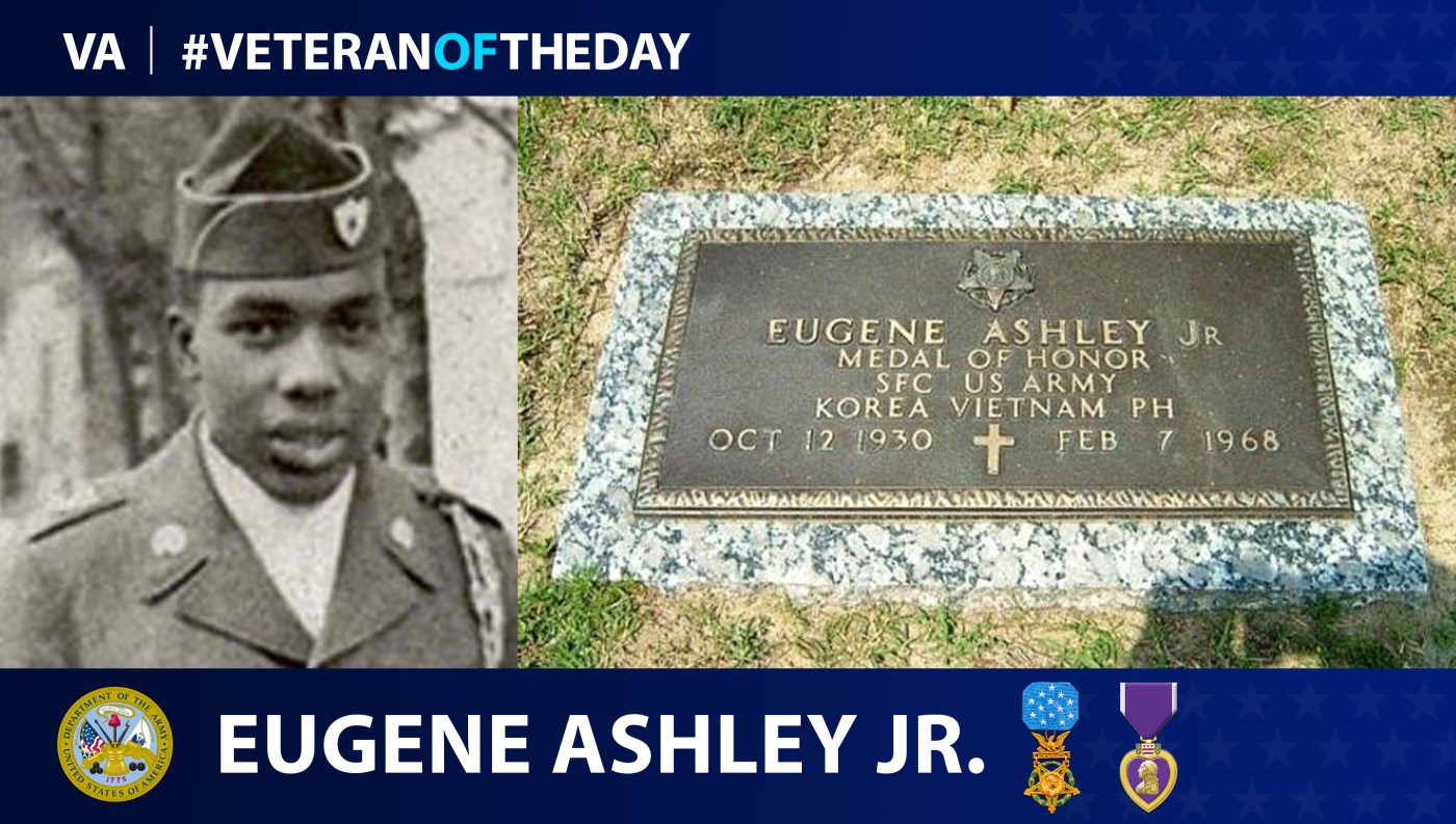 Army Veteran Eugene Ashley Jr. is today's Veteran of the day.