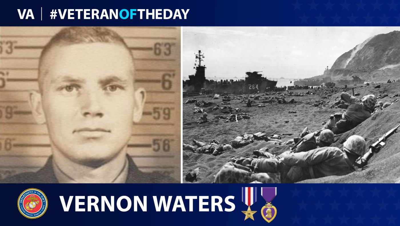 Marine Veteran Vernon Waters is today's Veteran of the day.