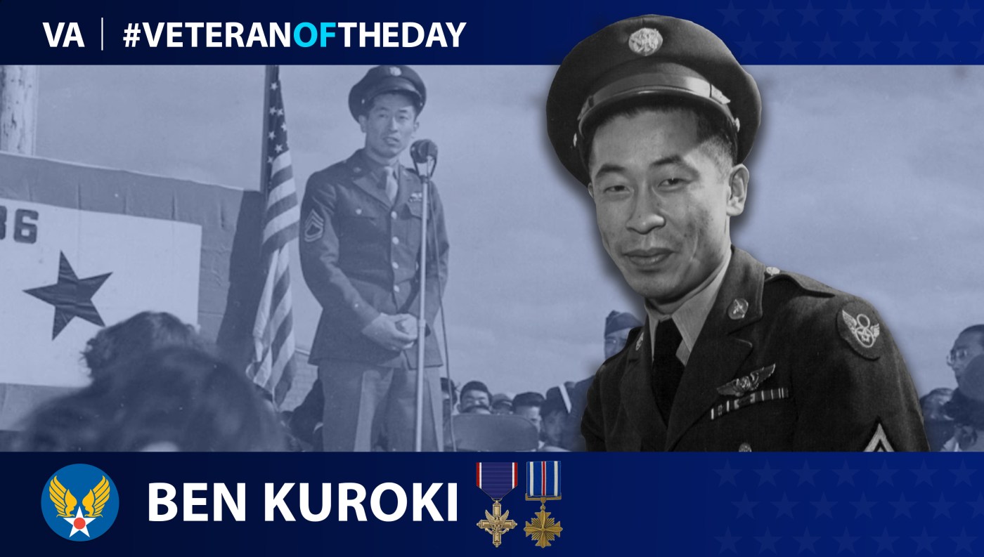 Army Air Forces Veteran Ben Kuroki is today's Veteran of the Day.